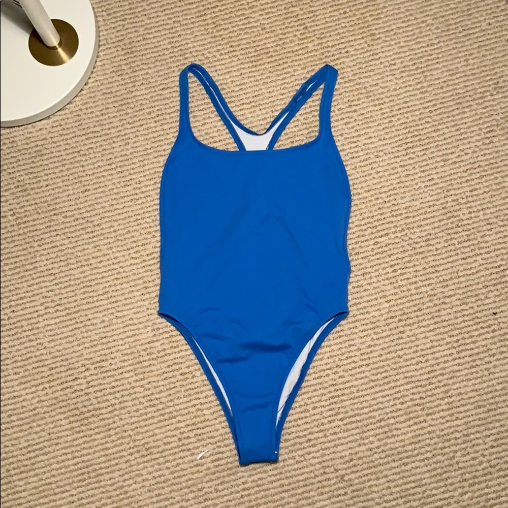 Solid and Striped “the Robin” one piece blue XS